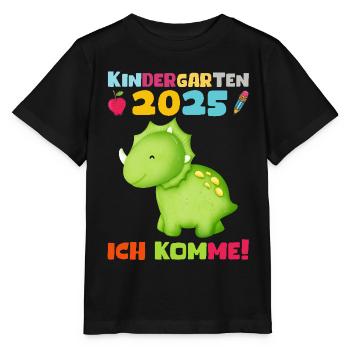kiKindergarten 2025 Kids Gift Kita 2025 Décoration - T-shirt bio MINI CREATOR Stanley/Stella Enfant - noir - Devant - Mikhail (115cm)