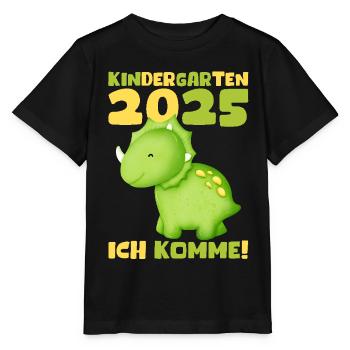 kiKindergarten 2025 Kids Gift Kita 2025 Décoration - T-shirt bio MINI CREATOR Stanley/Stella Enfant - noir - Devant - Mikhail (115cm)