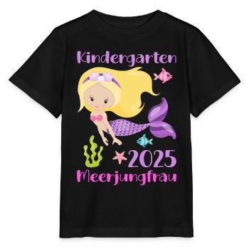 kiKindergarten 2025 Girls Gift Kita 2025 Dek - Stanley/Stella MINI CREATOR Kids’ T-Shirt - black - Front - Mikhail (115cm)