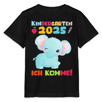 kiKindergarten 2025 Kids Gift Kita 2025 Décoration - T-shirt bio MINI CREATOR Stanley/Stella Enfant - noir - Devant - Mikhail (115cm)