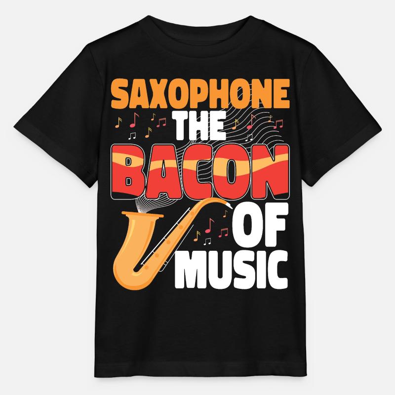 Saxophones Saxophones Le Bacon De - T-shirt bio MINI CREATOR Stanley/Stella Enfant - noir