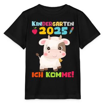 kiKindergarten 2025 Kids Gift Kita 2025 Décoration - T-shirt bio MINI CREATOR Stanley/Stella Enfant - noir - Devant - Mikhail (115cm)