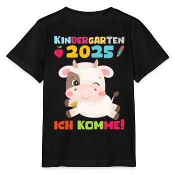 kiKindergarten 2025 Kids Gift Kita 2025 Décoration - T-shirt bio MINI CREATOR Stanley/Stella Enfant - noir - Devant - Mikhail (115cm)