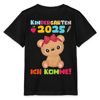 kiKindergarten 2025 Kids Gift Kita 2025 Décoration - T-shirt bio MINI CREATOR Stanley/Stella Enfant - noir - Devant - Mikhail (115cm)