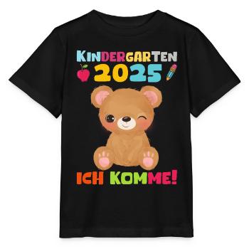 kiKindergarten 2025 Kids Gift Kita 2025 Décoration - T-shirt bio MINI CREATOR Stanley/Stella Enfant - noir - Devant - Mikhail (115cm)