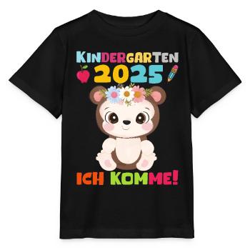 Kindergarten 2025 Kinder Geschenk Kita 2025 Deko - Stanley/Stella Kinder T-Shirt MINI CREATOR  - Schwarz - Vorne - Mikhail (115cm)