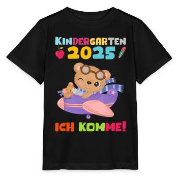 kiKindergarten 2025 Kids Gift Kita 2025 Décoration - T-shirt bio MINI CREATOR Stanley/Stella Enfant - noir - Devant - Mikhail (115cm)