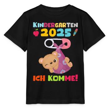 kiKindergarten 2025 Kids Gift Kita 2025 Décoration - T-shirt bio MINI CREATOR Stanley/Stella Enfant - noir - Devant - Mikhail (115cm)