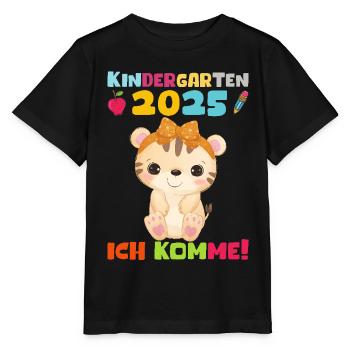 kiKindergarten 2025 Kids Gift Kita 2025 Décoration - T-shirt bio MINI CREATOR Stanley/Stella Enfant - noir - Devant - Mikhail (115cm)