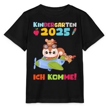 geKindergarten 2025 Kids Gift Kita 2025 Décoration - T-shirt bio MINI CREATOR Stanley/Stella Enfant - noir - Devant - Mikhail (115cm)