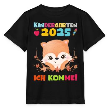 Kindergarten 2025 Kids Gift Kita 2025 Decoration - Stanley/Stella MINI CREATOR Kids’ T-Shirt - black - Front - Mikhail (115cm)