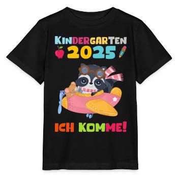 kiKindergarten 2025 Kids Gift Kita 2025 Décoration - T-shirt bio MINI CREATOR Stanley/Stella Enfant - noir - Devant - Mikhail (115cm)