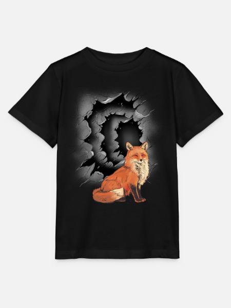 Fuchs Füchse Kind Kinder Märchenfigur - Stanley/Stella Kinder T-Shirt MINI CREATOR  - Schwarz