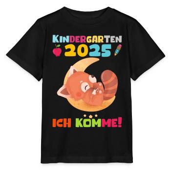 Kindergarten 2025 Kids Gift Kita 2025 Decoration - Stanley/Stella MINI CREATOR Kids’ T-Shirt - black - Front - Mikhail (115cm)
