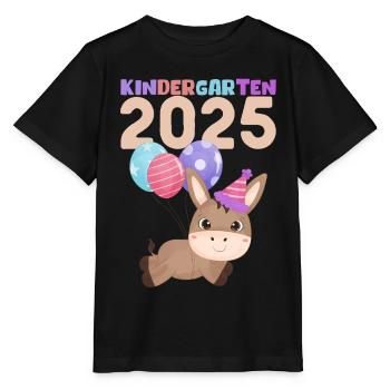 Kindergarten 2025 Kids Gift Kita 2025 Decoration - Stanley/Stella MINI CREATOR Kids’ T-Shirt - black - Front - Mikhail (115cm)