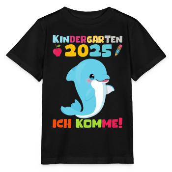 Kindergarten 2025 Kids Gift Kita 2025 Decoration - Stanley/Stella MINI CREATOR Kids’ T-Shirt - black - Front - Mikhail (115cm)