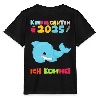 Kindergarten 2025 Kids Gift Kita 2025 Decoration - Stanley/Stella MINI CREATOR Kids’ T-Shirt - black - Front - Mikhail (115cm)