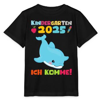 Kindergarten 2025 Kids Gift Kita 2025 Decoration - Stanley/Stella MINI CREATOR Kids’ T-Shirt - black - Front - Mikhail (115cm)