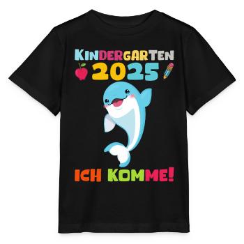 Kindergarten 2025 Kids Gift Kita 2025 Decoration - Stanley/Stella MINI CREATOR Kids’ T-Shirt - black - Front - Mikhail (115cm)