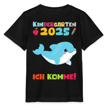 Kindergarten 2025 Kids Gift Kita 2025 Decoration - Stanley/Stella MINI CREATOR Kids’ T-Shirt - black - Front - Mikhail (115cm)