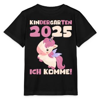 Kindergarten 2025 Girl Gift Kita 2025 Decoration - Stanley/Stella MINI CREATOR Kids’ T-Shirt - black - Front - Mikhail (115cm)