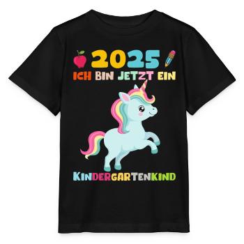 Kindergarten 2025 Girl Gift Kita 2025 Decoration - Stanley/Stella MINI CREATOR Kids’ T-Shirt - black - Front - Mikhail (115cm)
