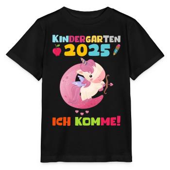 Kindergarten 2025 Girl Gift Kita 2025 Decoration - Stanley/Stella MINI CREATOR Kids’ T-Shirt - black - Front - Mikhail (115cm)
