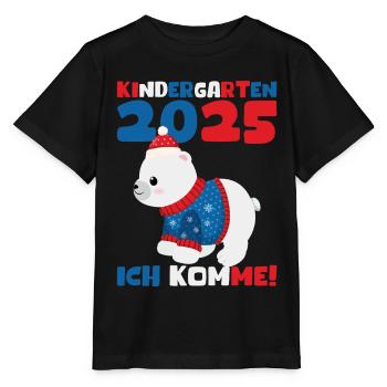 Kindergarten 2025 Children Gift Kita 2025 Decoration - Stanley/Stella MINI CREATOR Kids’ T-Shirt - black - Front - Mikhail (115cm)