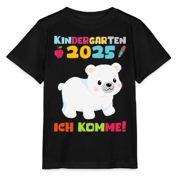 Kindergarten 2025 Children Gift Kita 2025 Decoration - Stanley/Stella MINI CREATOR Kids’ T-Shirt - black - Front - Mikhail (115cm)