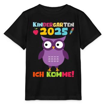 Kindergarten 2025 Kids Gift Kita 2025 Decoration - Stanley/Stella MINI CREATOR Kids’ T-Shirt - black - Front - Mikhail (115cm)