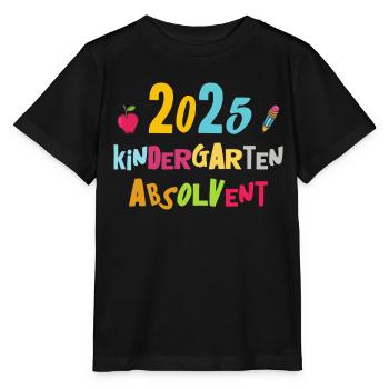 Farewell Kindergarten 2025 Gift Girl Boys - Stanley/Stella MINI CREATOR Kids’ T-Shirt - black - Front - Mikhail (115cm)