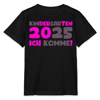 Kindergarten 2025 Kinder Geschenk Kita 2025 Deko - Stanley/Stella Kinder T-Shirt MINI CREATOR  - Schwarz - Vorne - Mikhail (115cm)