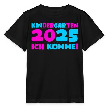 Kindergarten 2025 Kids Gift Kita 2025 Decoration - Stanley/Stella MINI CREATOR Kids’ T-Shirt - black - Front - Mikhail (115cm)