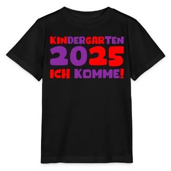 Kindergarten 2025 Kids Gift Kita 2025 Decoration - Stanley/Stella MINI CREATOR Kids’ T-Shirt - black - Front - Mikhail (115cm)