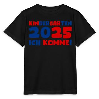 Kindergarten 2025 Kids Gift Kita 2025 Decoration - Stanley/Stella MINI CREATOR Kids’ T-Shirt - black - Front - Mikhail (115cm)