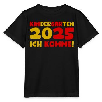 Kindergarten 2025 Kids Gift Kita 2025 Decoration - Stanley/Stella MINI CREATOR Kids’ T-Shirt - black - Front - Mikhail (115cm)