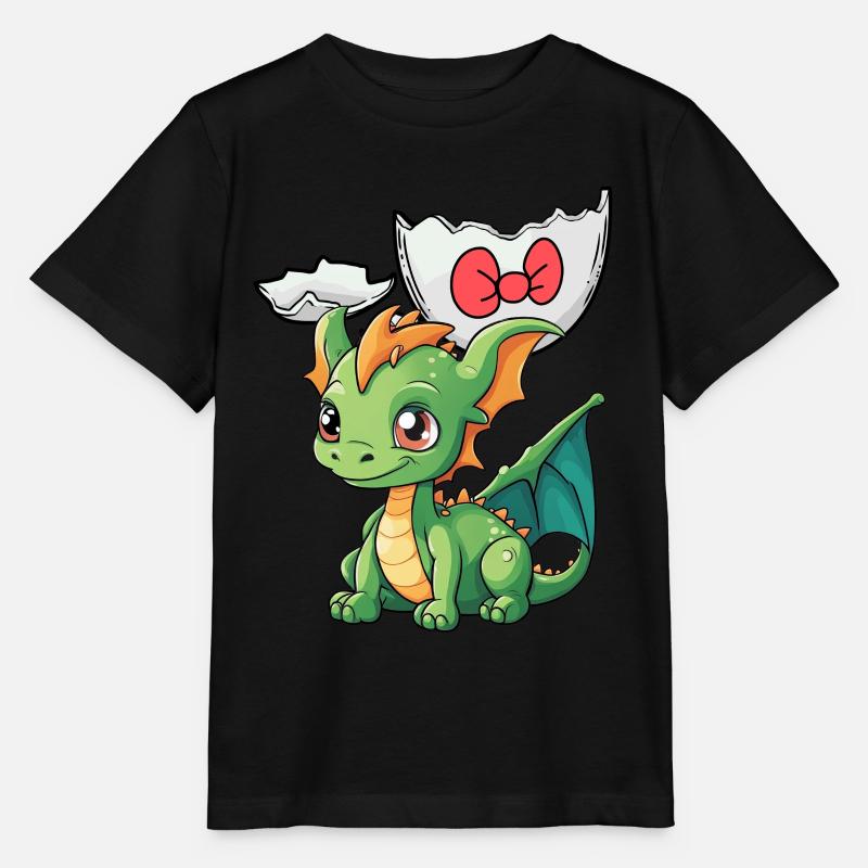 Baby Dragon Dragon Egg Eggshell Hatch Child - Stanley/Stella MINI CREATOR Kids’ T-Shirt - black