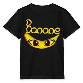 Banana Banana Fruit Fruit Fruits Funny - Stanley/Stella MINI CREATOR Kids’ T-Shirt - black - Front - Mikhail (115cm)