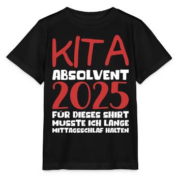 Farewell Kindergarten 2025 Gift Girl Boys - Stanley/Stella MINI CREATOR Kids’ T-Shirt - black - Front - Mikhail (115cm)