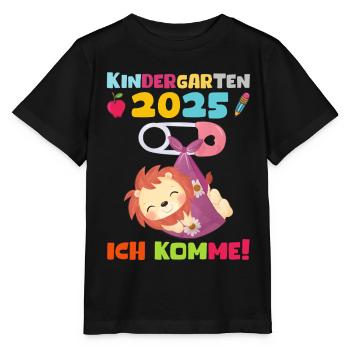 Kindergarten 2025 Kinder Geschenk Kita 2025 Deko - Stanley/Stella Kinder T-Shirt MINI CREATOR  - Schwarz - Vorne - Mikhail (115cm)