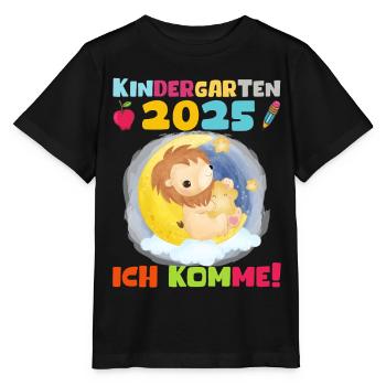 Kindergarten 2025 Kinder Geschenk Kita 2025 Deko - Stanley/Stella Kinder T-Shirt MINI CREATOR  - Schwarz - Vorne - Mikhail (115cm)