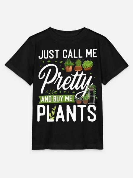 Plant Lover Gardening Girl Just - Stanley/Stella Kinder T-Shirt MINI CREATOR - Schwarz