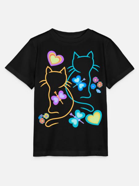 Katze Katzen Kätzchen - Stanley/Stella Kinder T-Shirt MINI CREATOR - Schwarz