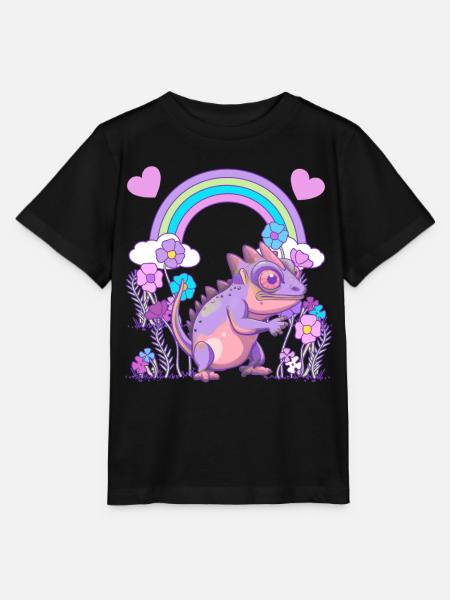 Echse Drache Drachen - Stanley/Stella Kinder T-Shirt MINI CREATOR - Schwarz