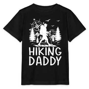 Hiking Daddy Hiking Lover Mountain Hiking Daddy - Stanley/Stella Kinder T-Shirt MINI CREATOR  - Schwarz - Vorne - Mikhail (115cm)