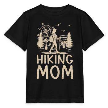 Hiking Mama Hiking Lover Mountain Hiking Mom - Stanley/Stella Kinder T-Shirt MINI CREATOR  - Schwarz - Vorne - Mikhail (115cm)