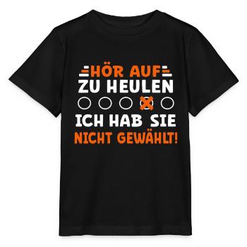 Kanzler Wahl - ich habe sie nicht gewählt! - Stanley/Stella Kinder T-Shirt MINI CREATOR  - Schwarz - Vorne - Mikhail (115cm)
