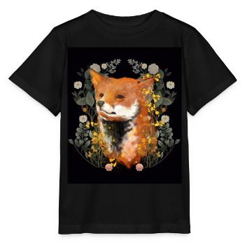 Renard Renards Renarde - T-shirt bio MINI CREATOR Stanley/Stella Enfant - noir - Devant - Mikhail (115cm)