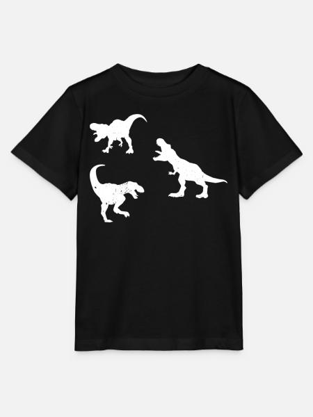 Dinosaur Silhouette T-Rex Dinosaur - Stanley/Stella Kinder T-Shirt MINI CREATOR - Schwarz