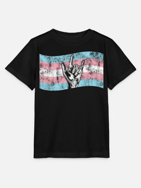 Transgender Trans LGBT Pride - Stanley/Stella Kinder T-Shirt MINI CREATOR - Schwarz